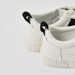 کفش اسپرت سفید مشکی 12389 - تصویر 12